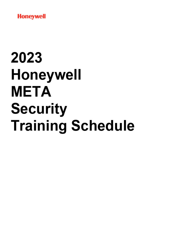 META Security Training Calendar - 2023 | PDF | Web Conferencing | Learning