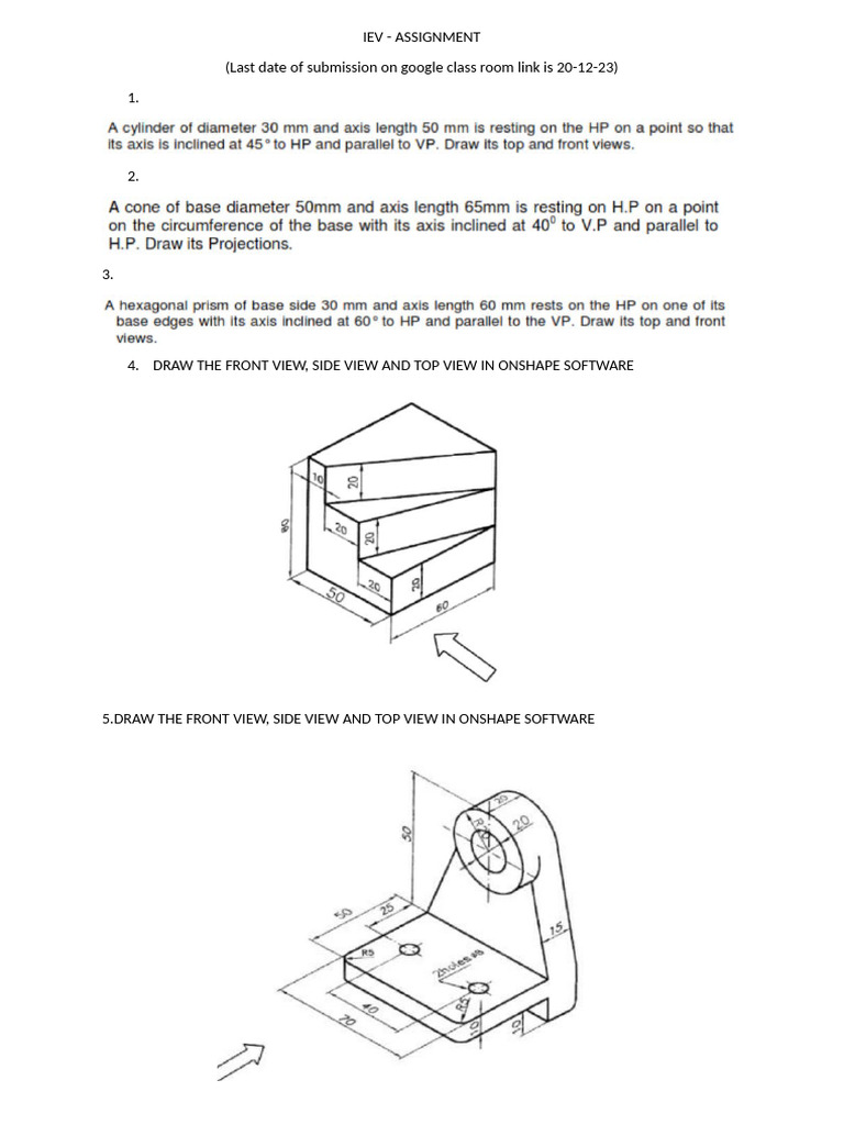 Onshape Software View Assignment | PDF