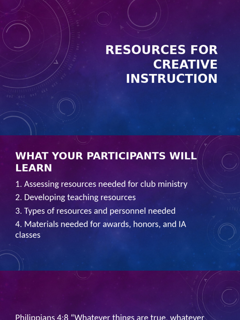 Resources For Creative Instruction | PDF | Seventh Day Adventist Church ...