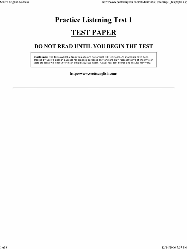 Listening 1 | PDF