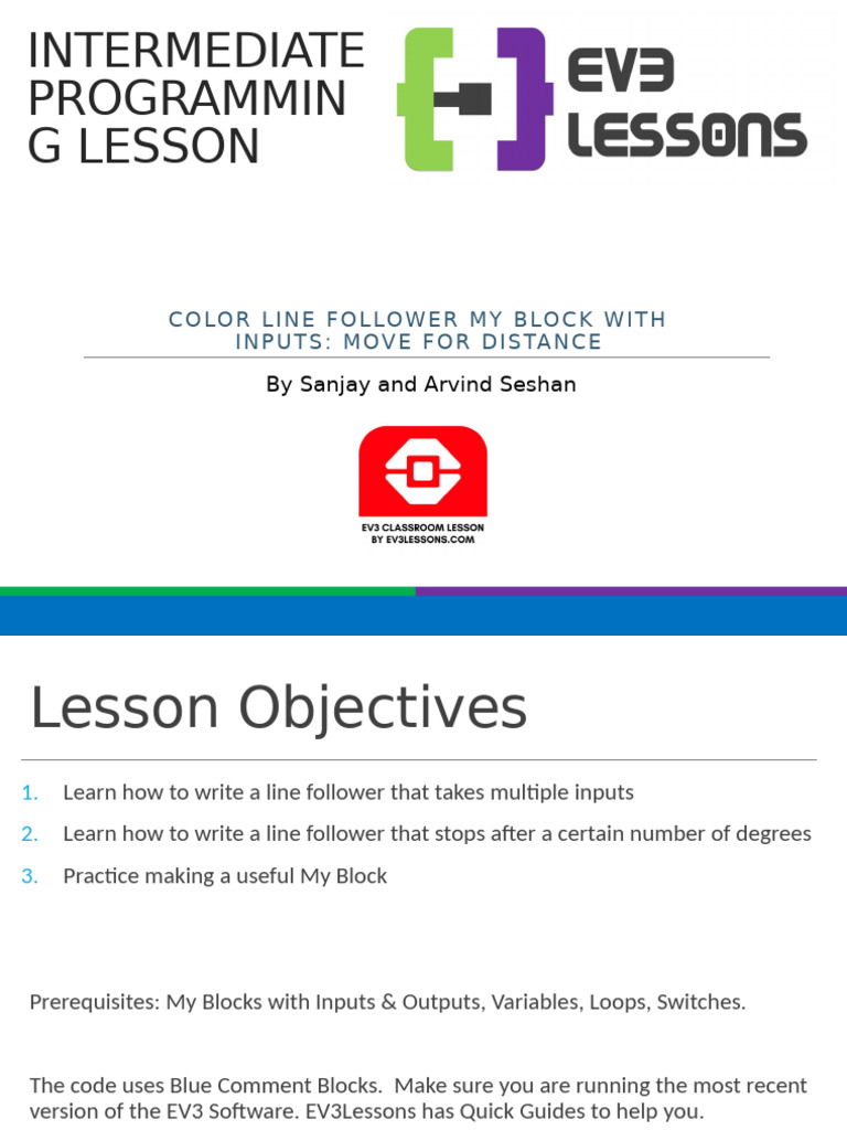 Color Line Follower My Block Guide | PDF | Software Engineering | Computing