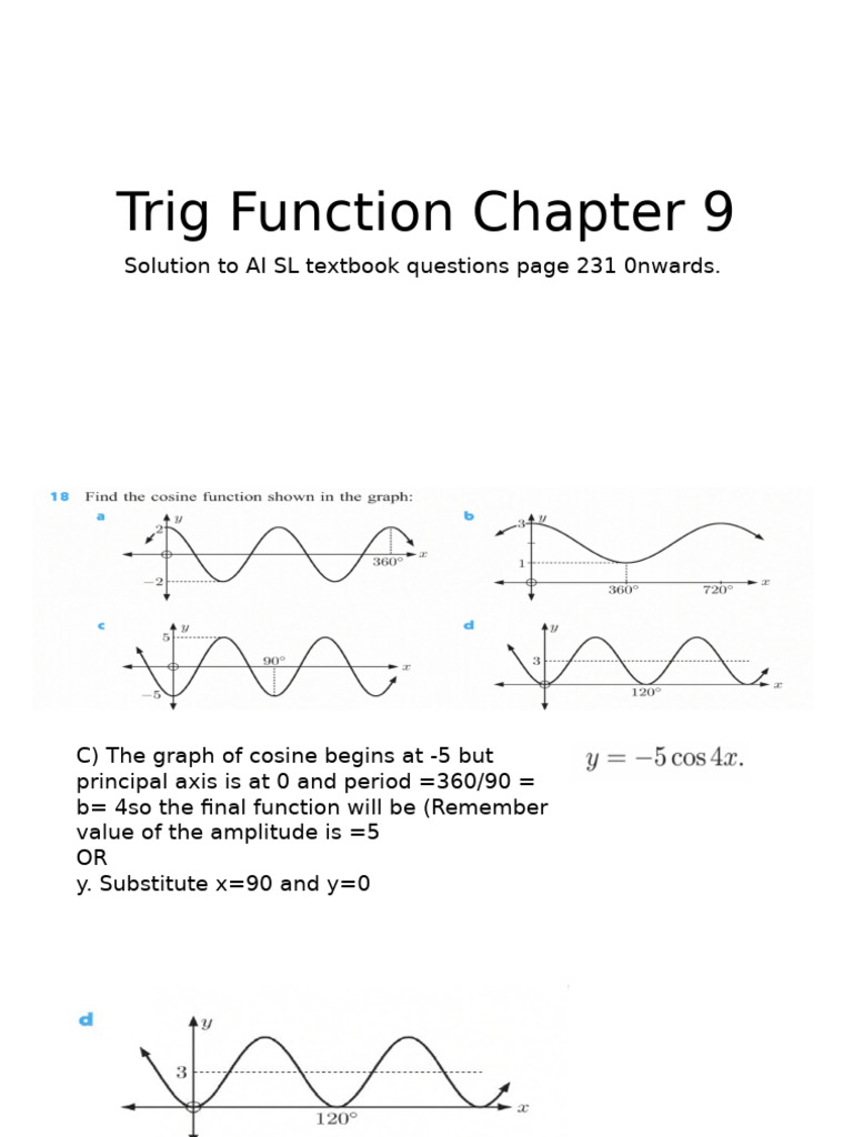 Trigonometric Functions Explained | PDF