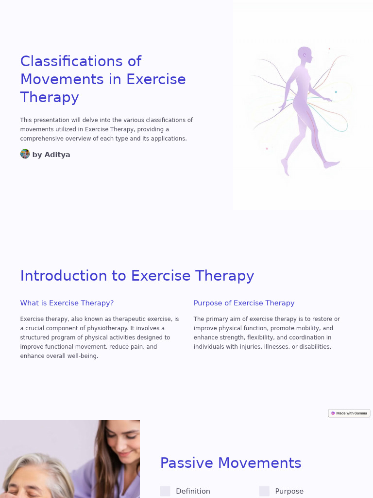 Movement Classifications in Exercise Therapy | PDF | Strength Training ...