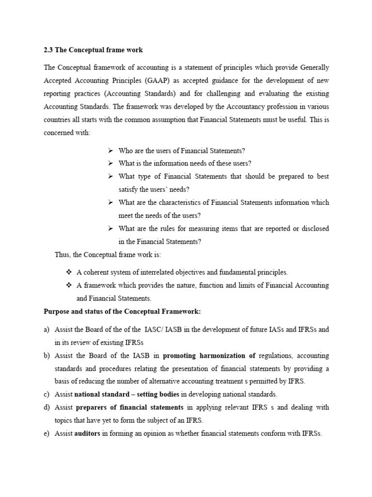Unit 2 Notes - Continuation1 | PDF | International Financial Reporting ...