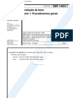 NBR 14653-1 - 2001 - Avaliação de Bens - Procedimentos Gerais
