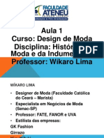 Aula 01 FATE HISTÓRIA DA MODA