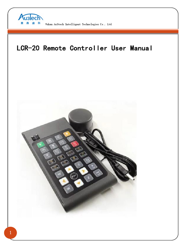 LCR-20 User Manual - en | PDF | Remote Control | Usb