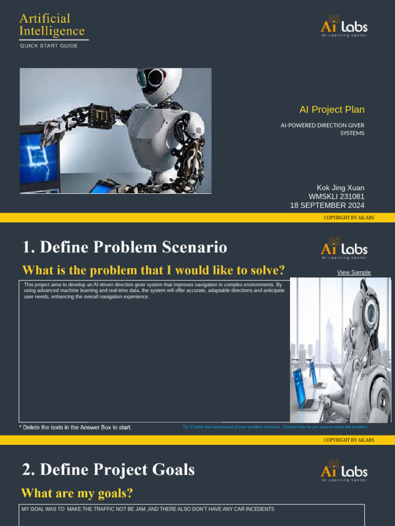 AI Project Plan Template Student 2 | PDF | Machine Learning ...