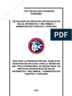 Formato para Presentacion Proyecto de Tesis Ites Riobamba