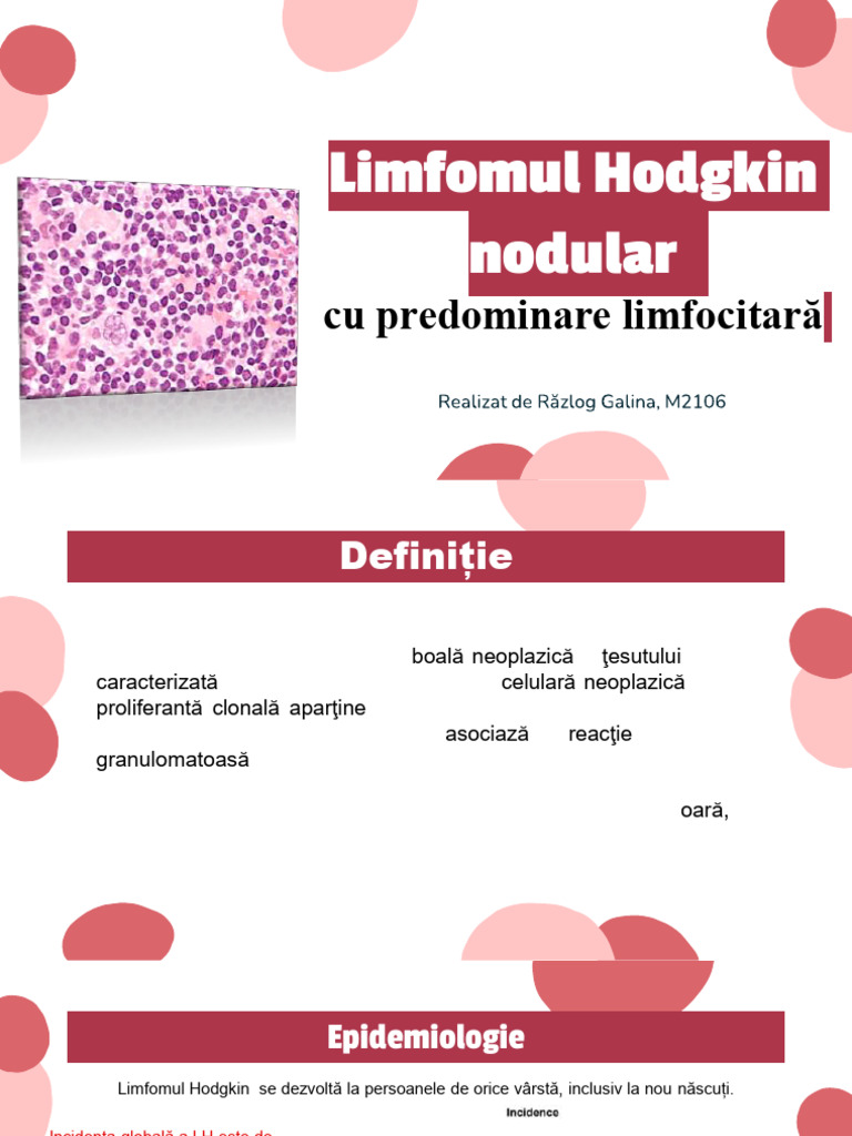 Limfom Hodgkin Prezentare | PDF