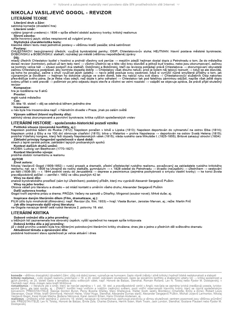 Revizor | PDF