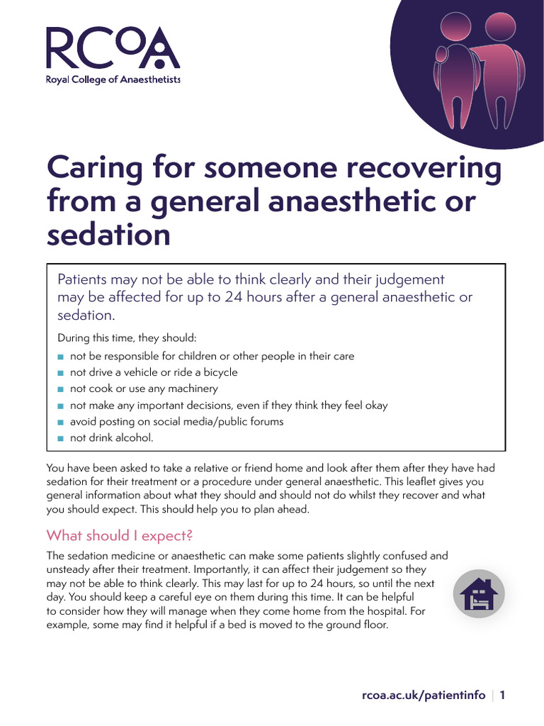 Post-Anaesthetic Care Guidelines | PDF | Anesthesia | Surgery