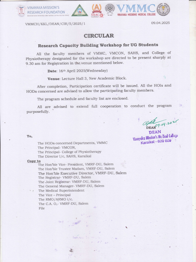 Research Capacity Building Workshop - Students | PDF