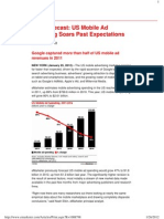 New FOrecast-US Mobile Ad Spends in 2012 Onwards