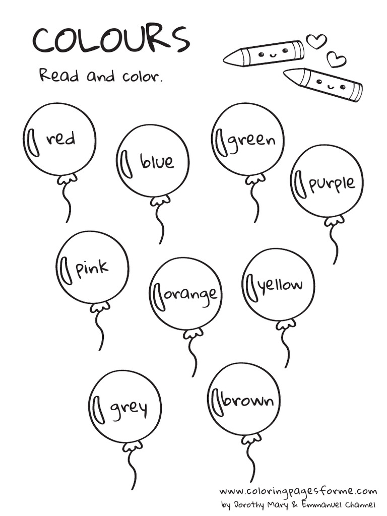 Colorful Coloring Pages for Kids | PDF