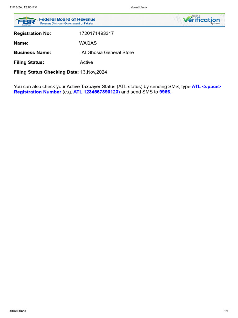 Filer Document - Waqas | PDF