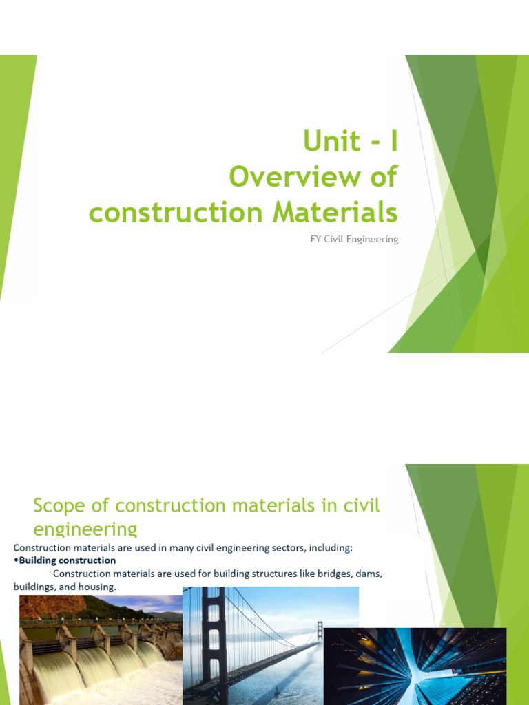 Overview of Construction Materials in Civil Engineering | PDF | Lime ...