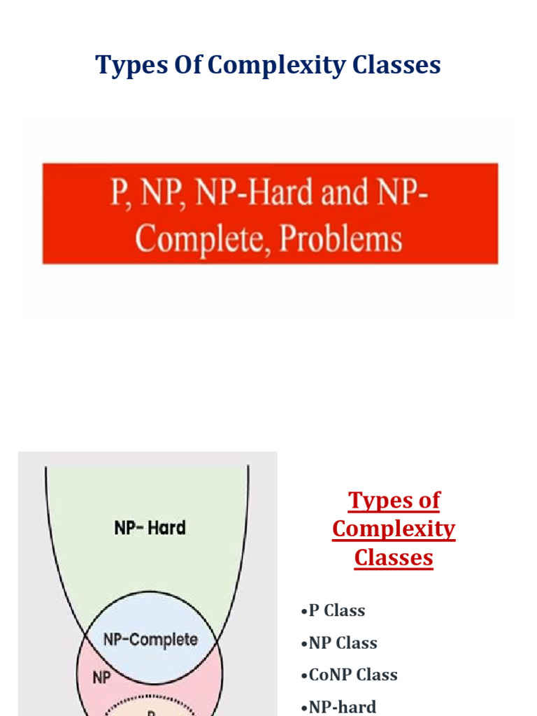 Types of Complexity Classes | PDF