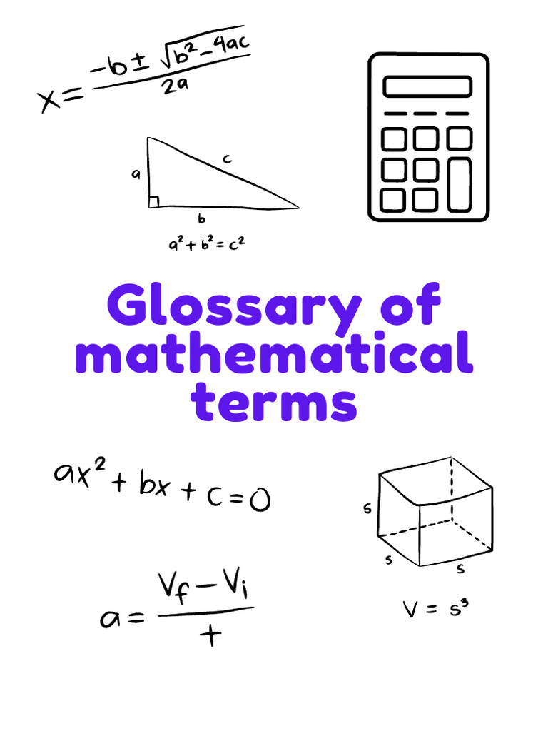 Glossary of Mathematical Terms | PDF
