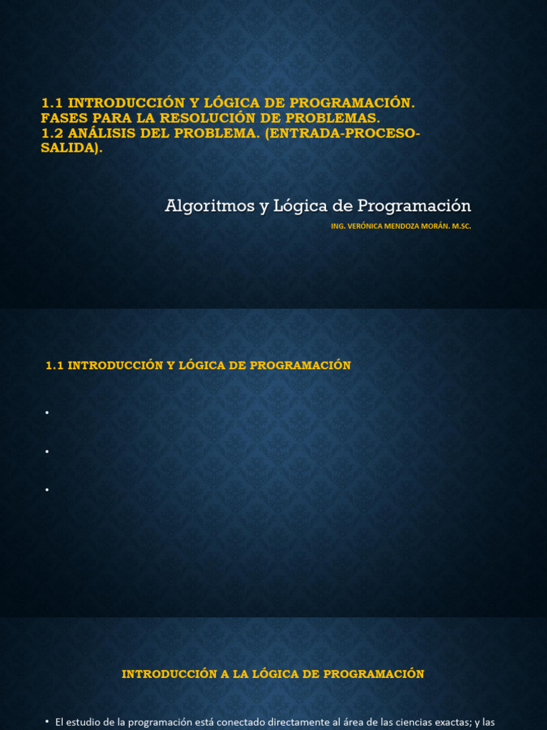 Lógica y Algoritmos en Programación | PDF | Programación de ...
