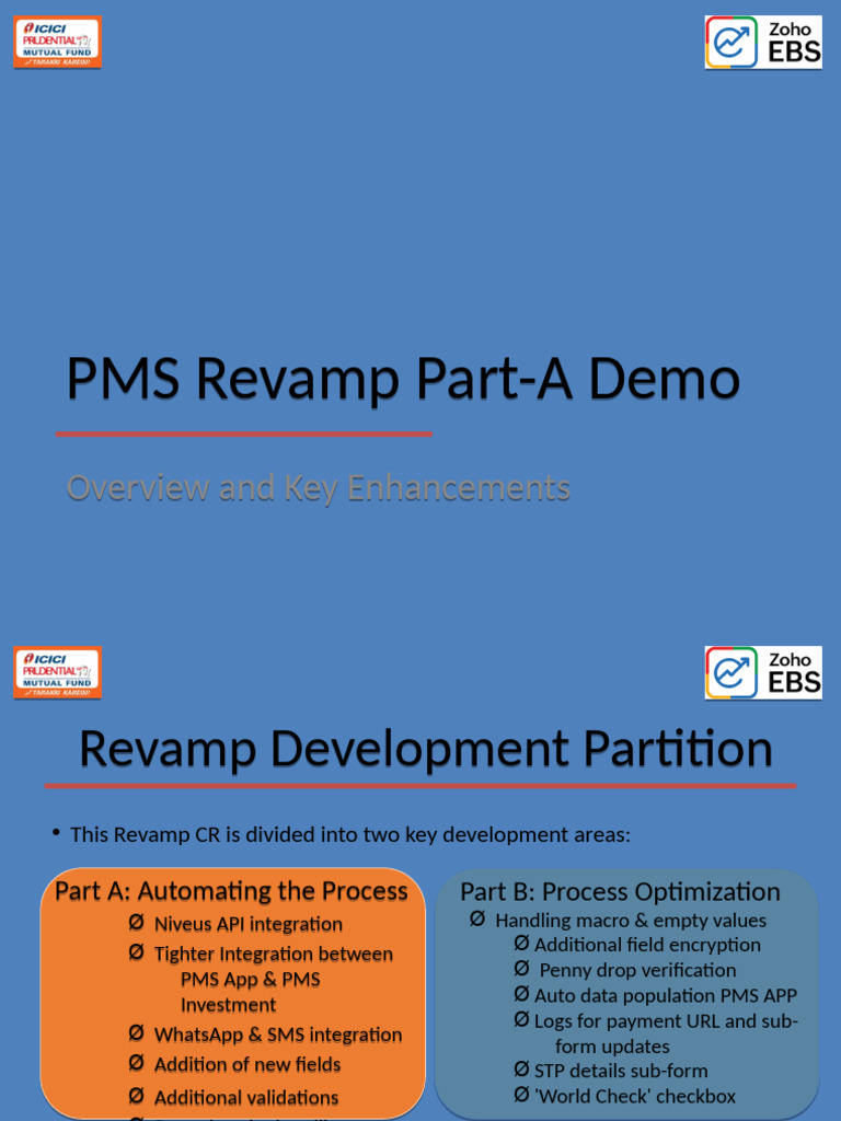 PMS Revamp Part-A: Key Enhancements | PDF | Customer Relationship ...
