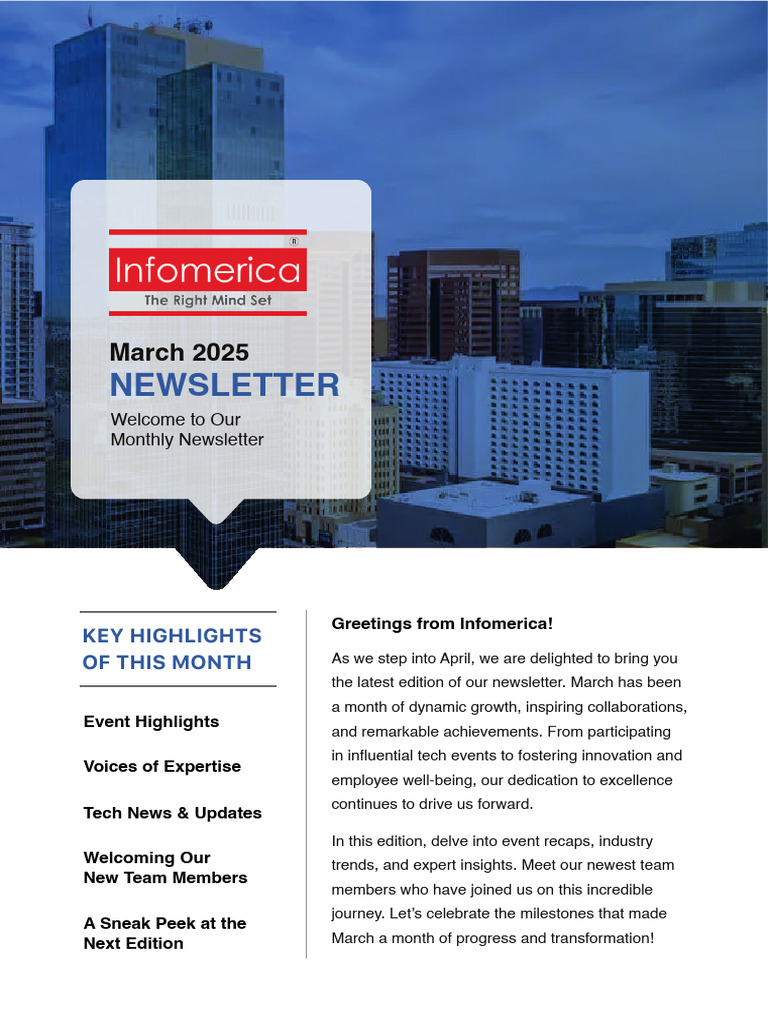 Infomerica March 2025 Newsletter Highlights | PDF | Artificial ...