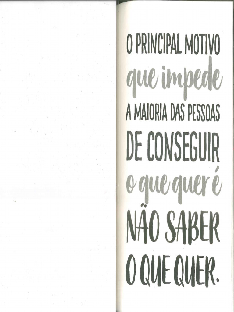 5 - O principal motivo que impede a maioria das pessoas de conseguir | PDF