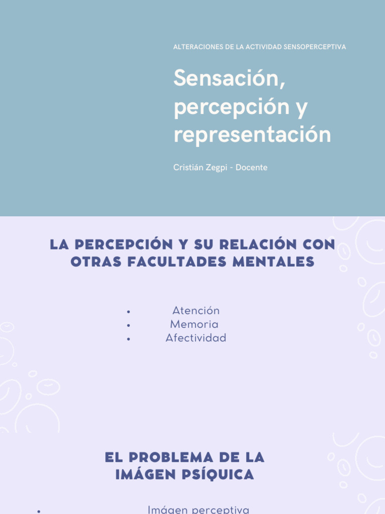 Ilusiones y alucinaciones catatímicas | PDF | Alucinación | Percepción