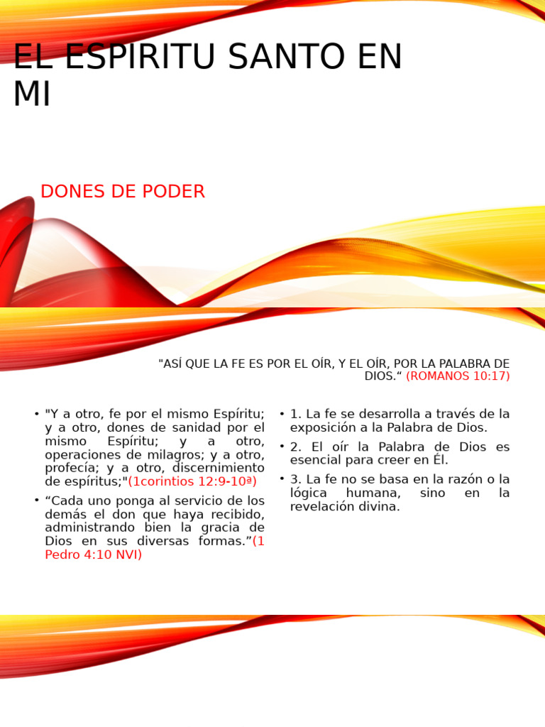 El Espiritu Santo en Mi | PDF | Milagro | Cristo (título)