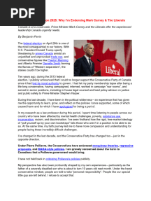 Federal Election 2025: Why I’m Endorsing Mark Carney & The Liberals by Benjamin Perrin