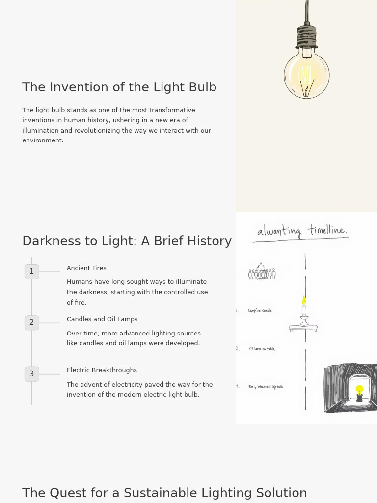 History and Impact of the Light Bulb | PDF | Incandescent Light Bulb ...