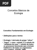 1ª AULA Conceitos Básicos de Ecologia
