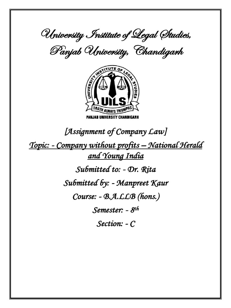 Assignment of Company Law Nonu...... | PDF | Private Law | Justice