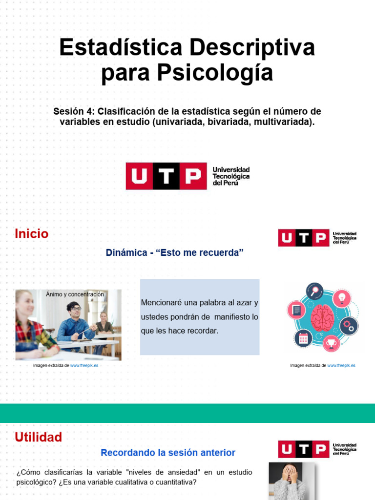 DCI - PS35 - PPT - Clasificación de La Estadística Según El Número de ...