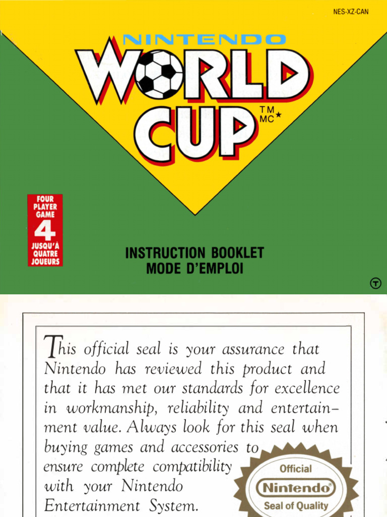 Nintendo World Cup NES Guide | PDF