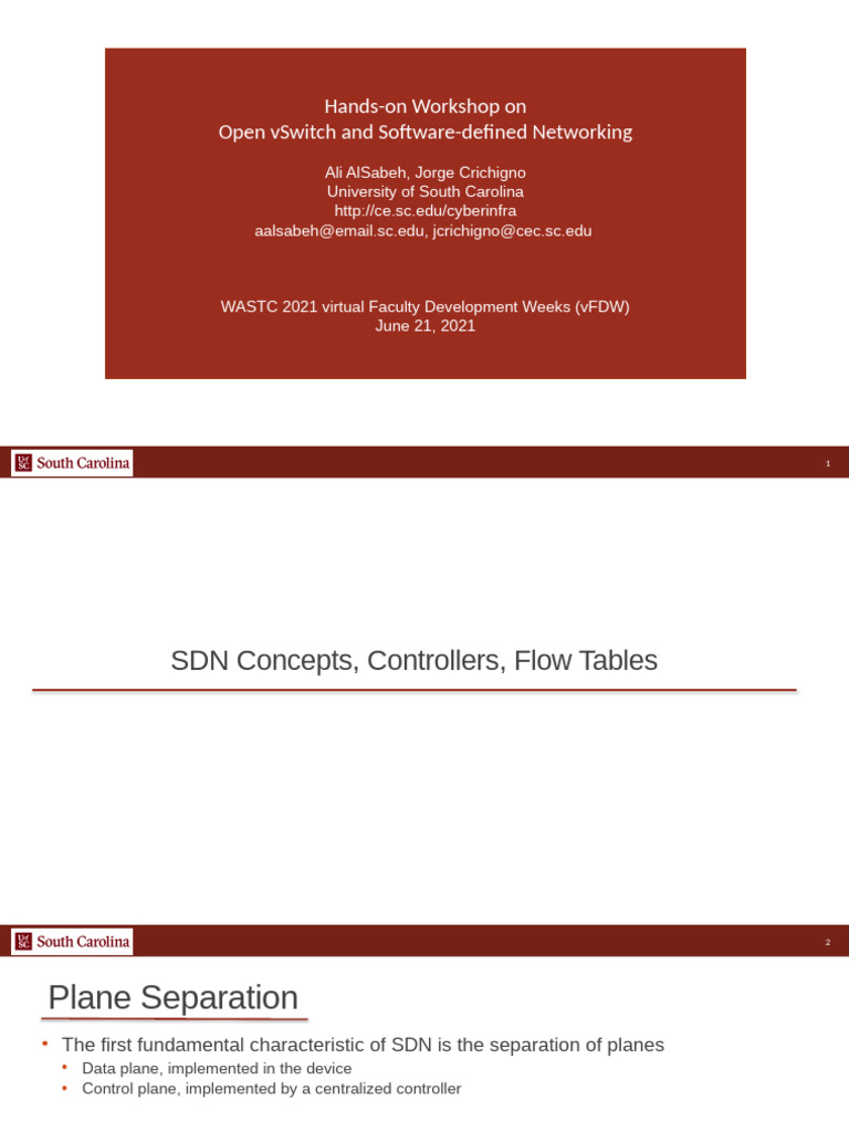 SDN Workshop: Open vSwitch Basics | PDF | Computer Network | Internet ...