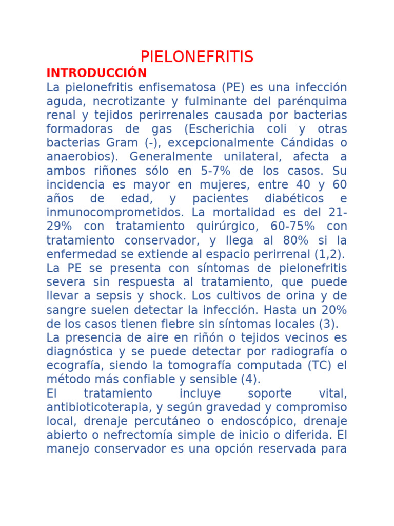 caso clinico pielo | PDF | Medicina | Enfermedades y trastornos humanos