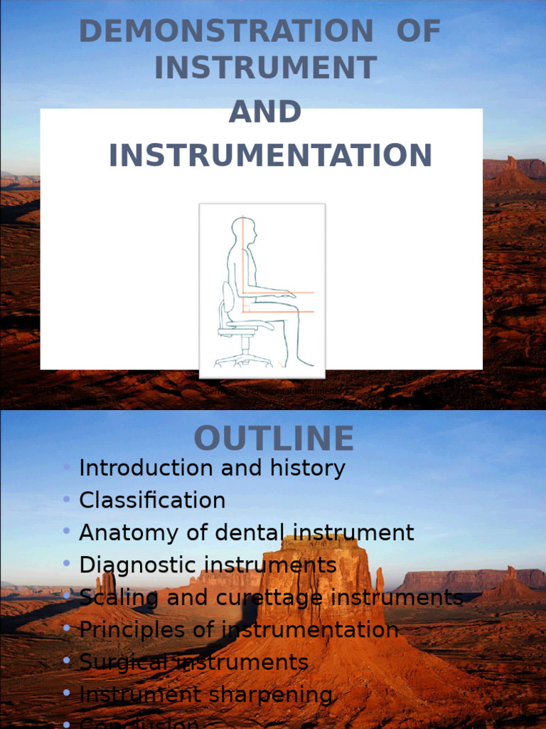 Overview of Periodontal Instruments | PDF | Periodontology | Mirror