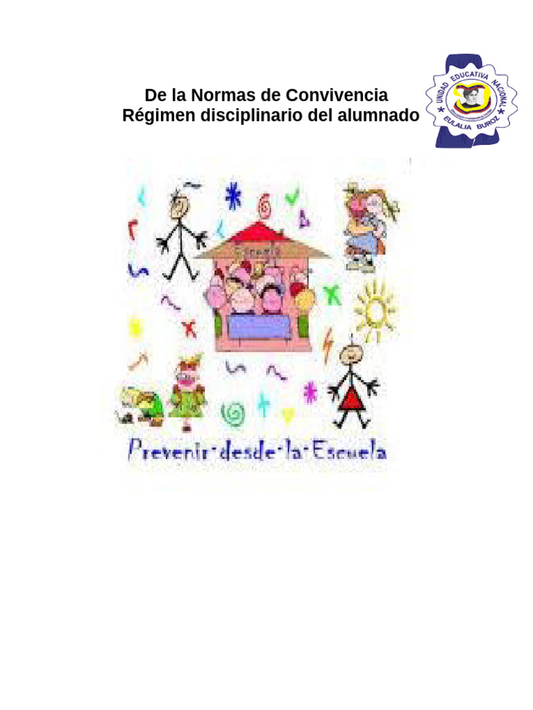 Acuerdo de Normas de Convivencia Escolar y Comunitaria | PDF ...