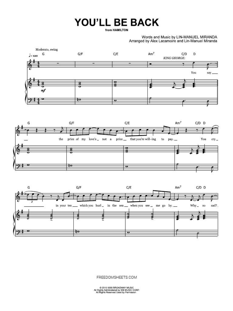 You'll Be Back | PDF