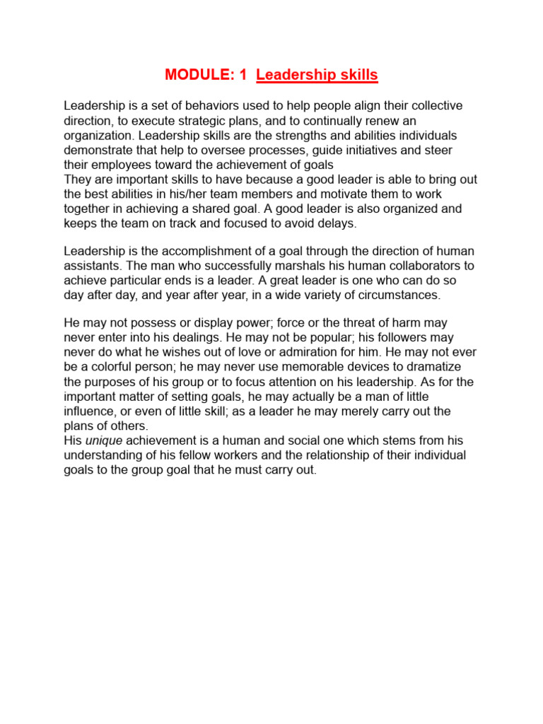 Essential Leadership Skills for SMBs | PDF | Entrepreneurship | Small ...