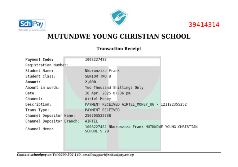 Trans - Reciept 2025 04 14 - 02 - 33 PM | PDF
