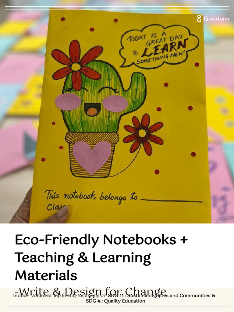 Eco-Friendly Notebooks for Education | PDF | Learning | Volunteering