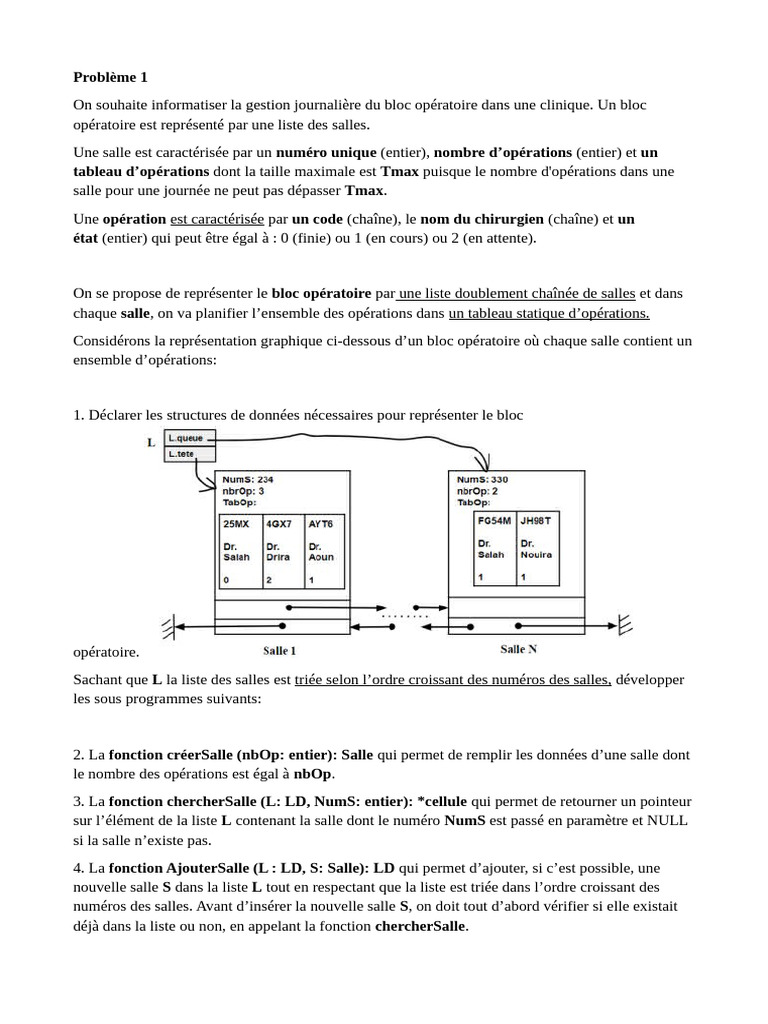 Gestion informatisée du bloc opératoire | PDF | Programmation informatique
