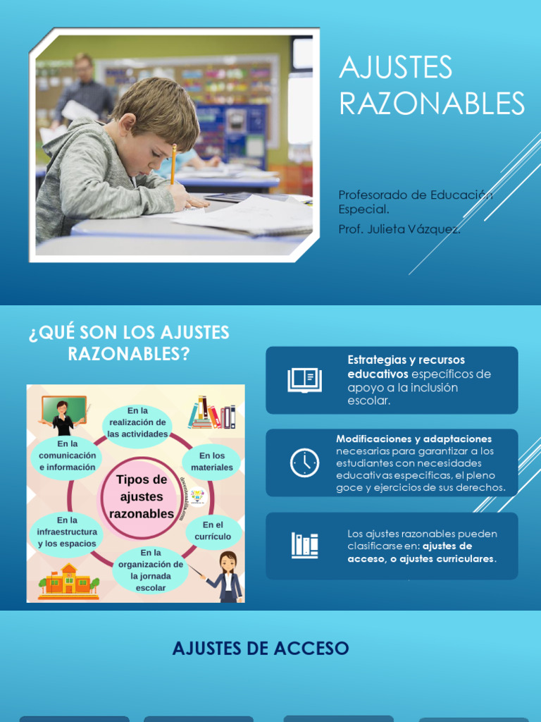 Ajustes Razonables en Educación Inclusiva | PDF | Plan de estudios ...