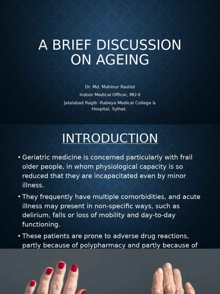 Understanding Ageing and Geriatric Care | PDF | Urinary Incontinence ...