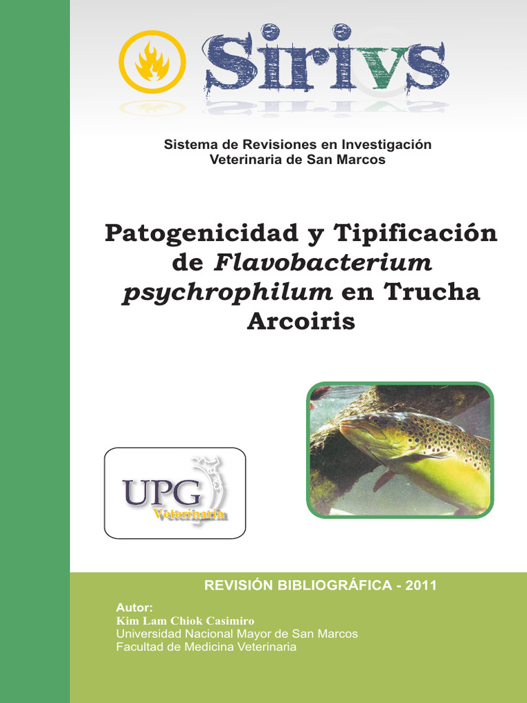 Patogenicidad de Flavobacterium psychrophilum | PDF | Las bacterias ...