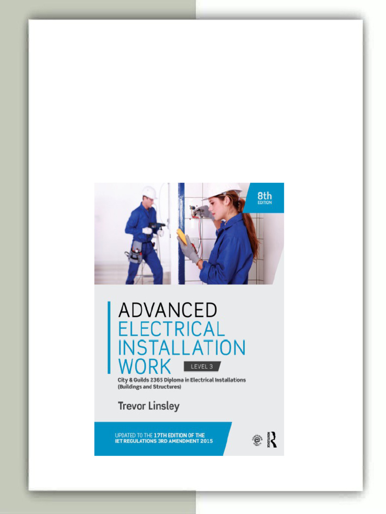 (Ebook) Advanced electrical installation work by Linsley, Trevor ISBN ...