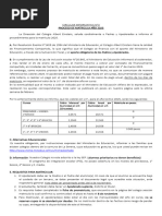 Proceso de Matrícula 2026: Instructivo y Cronograma | PDF