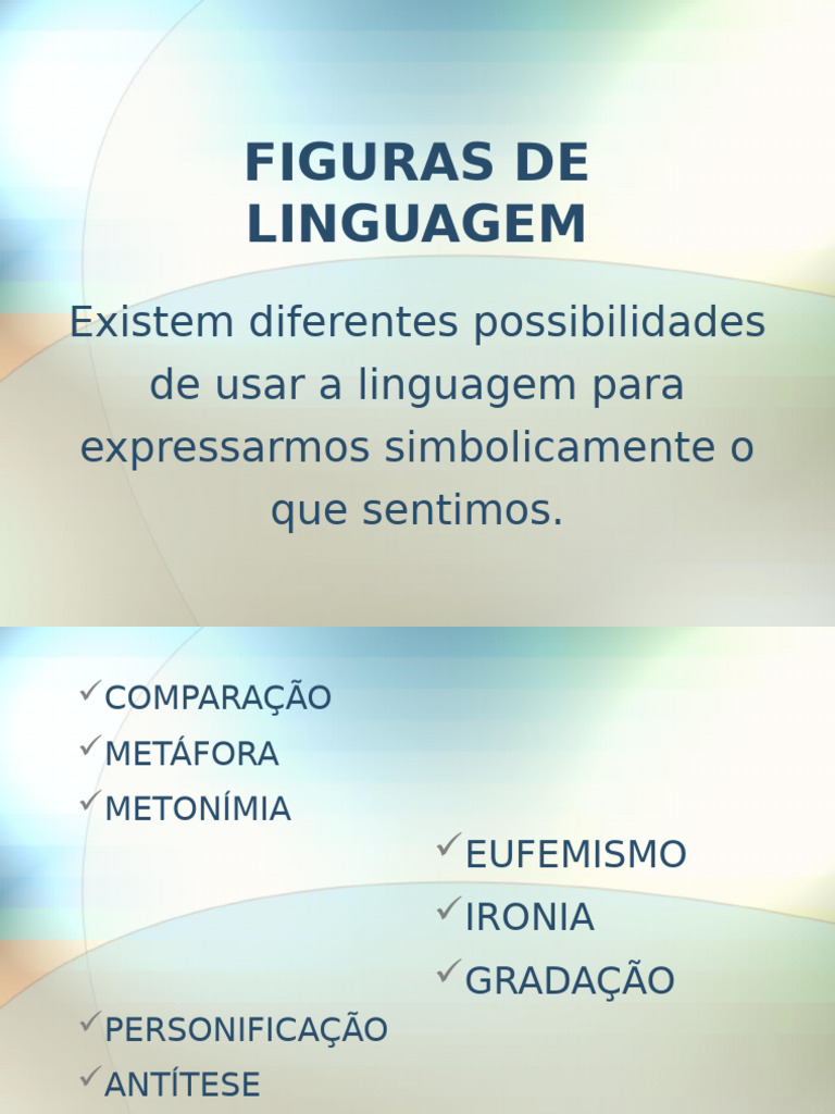 Figuras de Linguagem para 8º e 9º Ano | PDF | Amor